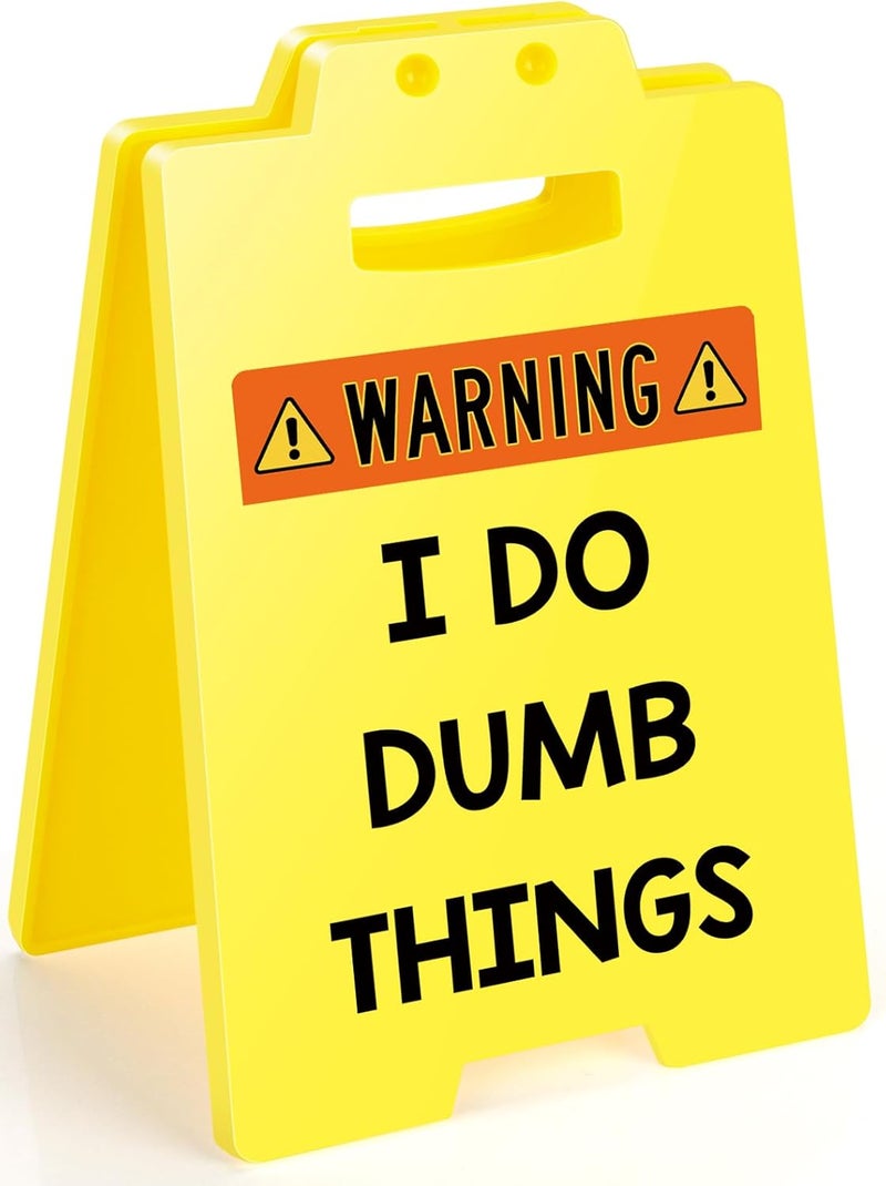 MBL Funny Employee Appreciation Gifts - Fun Gag Office Decor Desk Accessories Cubicle Supplies Gift for Coworker Boss Lady Bosses Day Women Teammate Team Employees, I DO DUMB THINGS - Image 1
